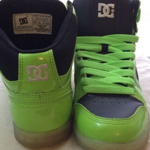Neon green DC shoes