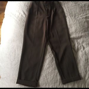 Slouchy green Zara trousers