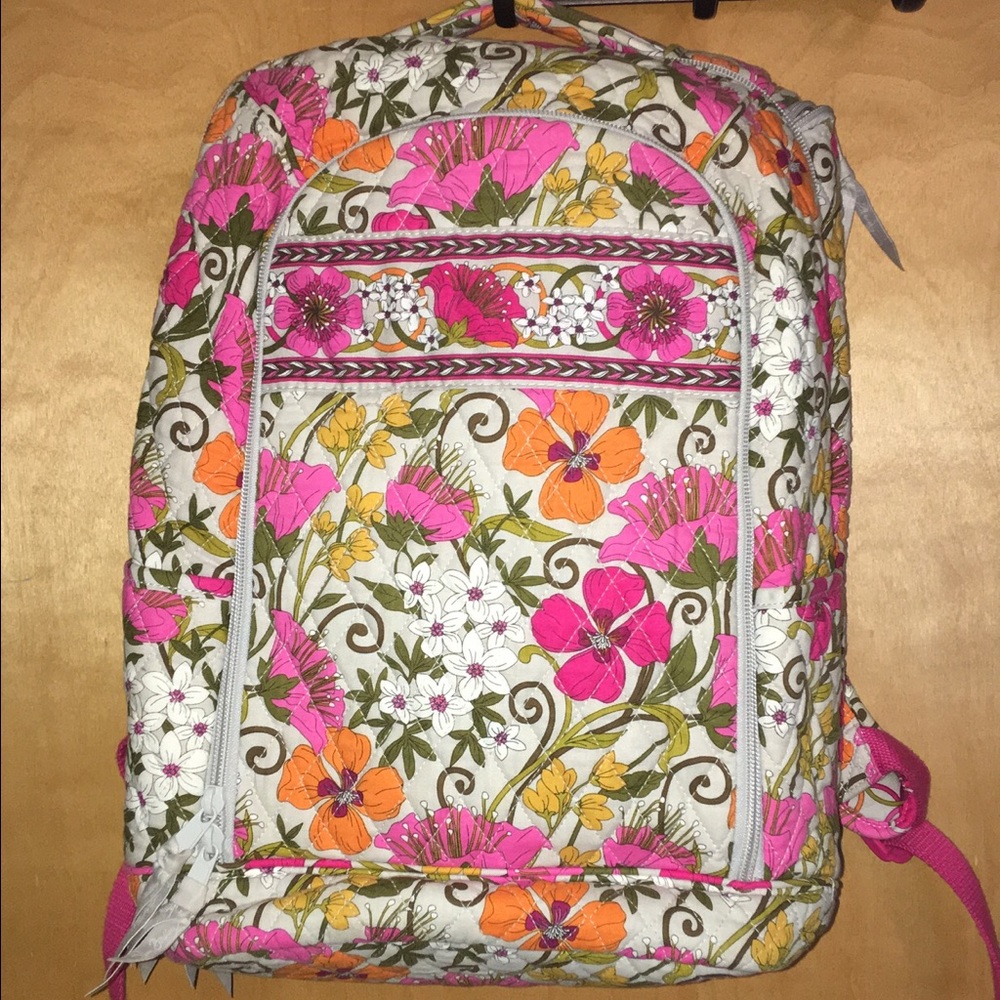 VERA BRADLEY LARGE LAPTOP BACKBACK GREAT CONDITION