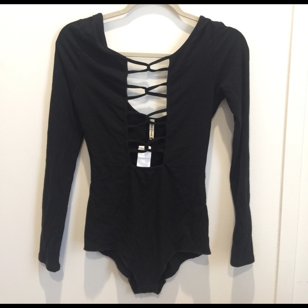 LF / EMMA & SAM black bodysuit NWT