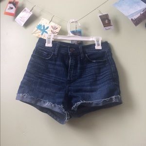 Dark blue jean shorts