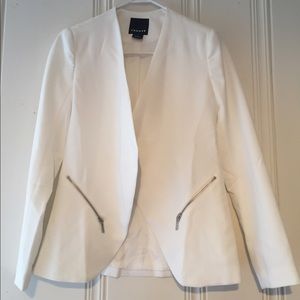 white trouve blazer