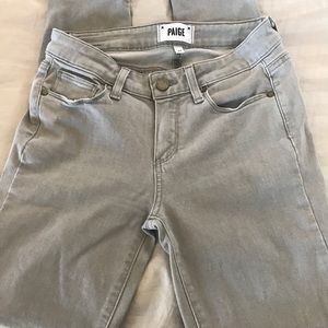 Paige Verdugo Crop Jeans Grey