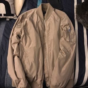 Tan bomber jacket