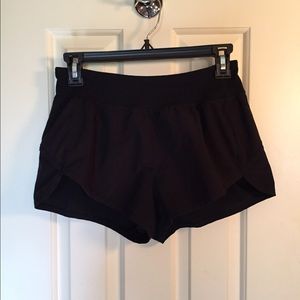 Black athletic shorts