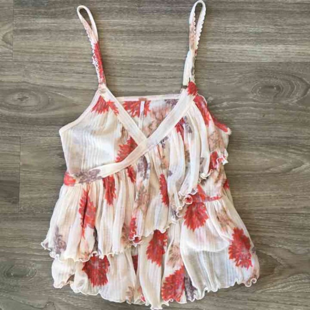 Free People Floral Tank