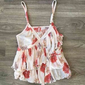 Free People Floral Tank