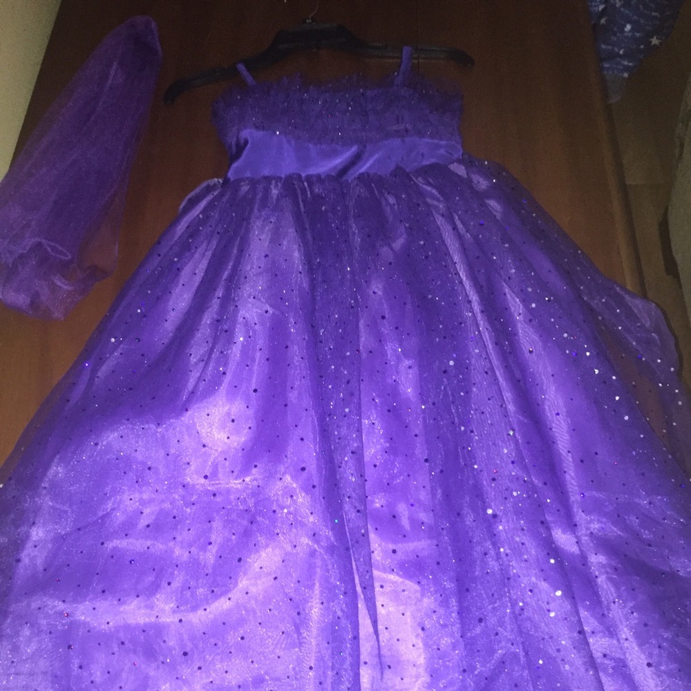 Girls purple tul dress