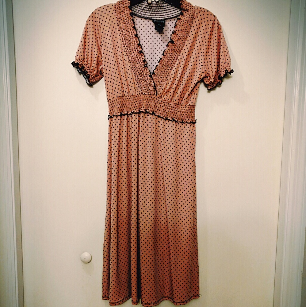 Pink Dress With Polka Dots
