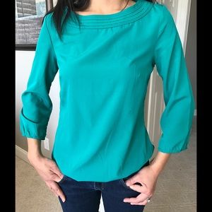Banana republic teal top EUC