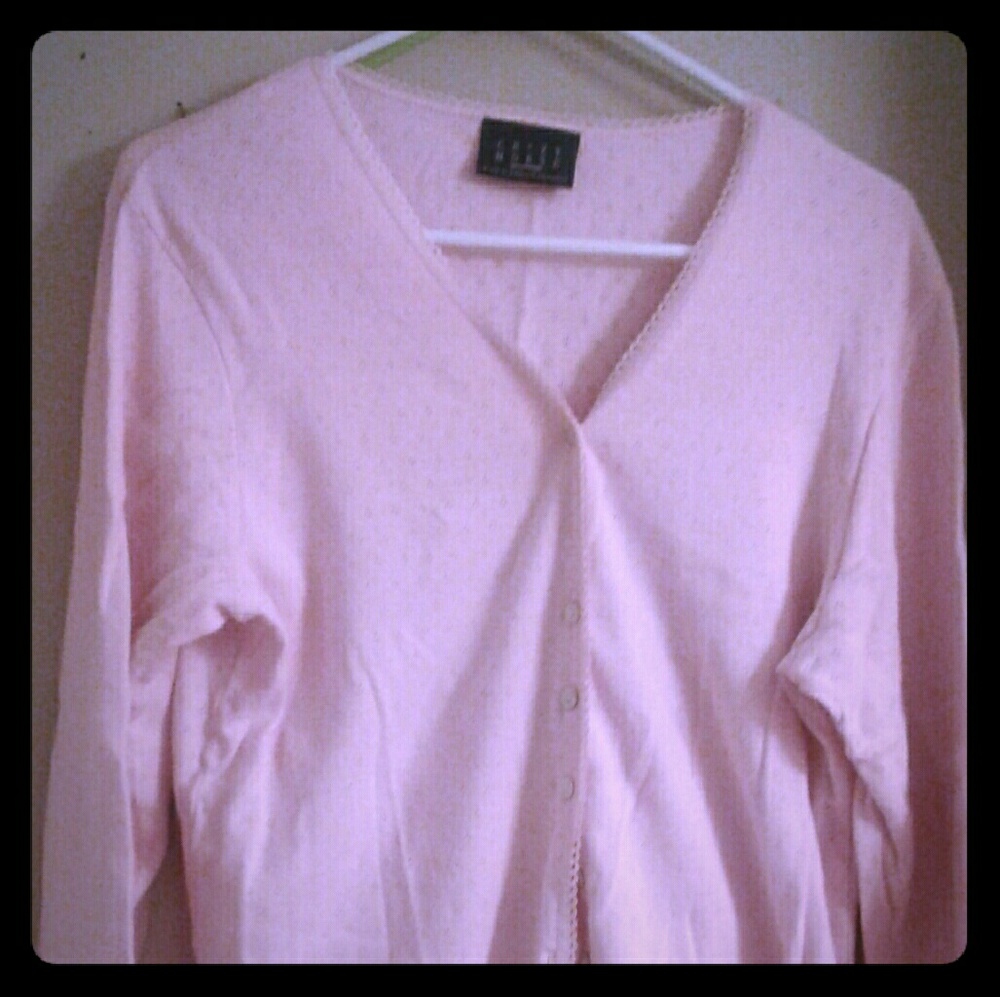 Pink cardigan