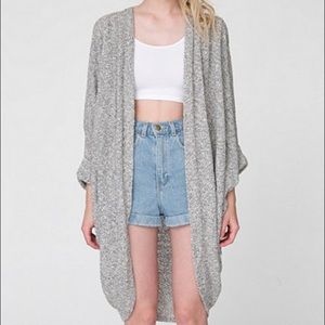 America Apparel Heathered Sweater Shawl