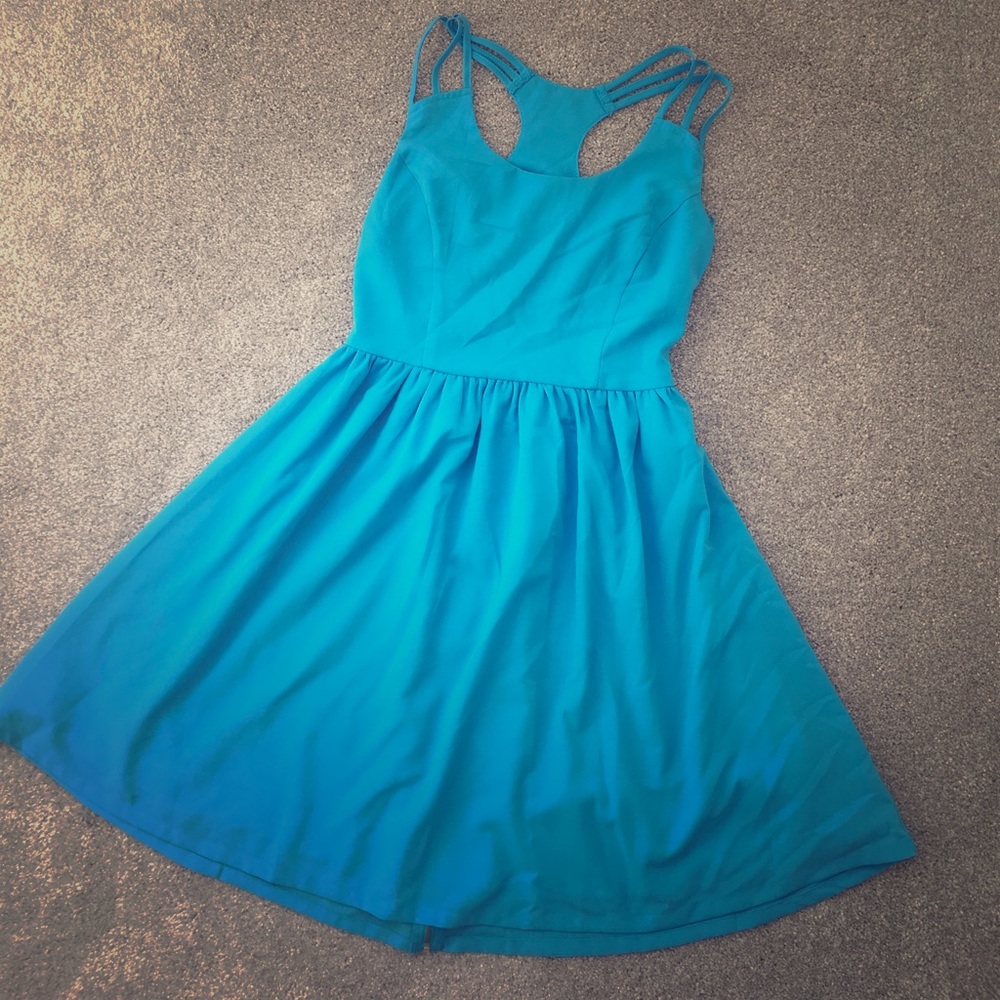 Electric Blue Skater dress-size S
