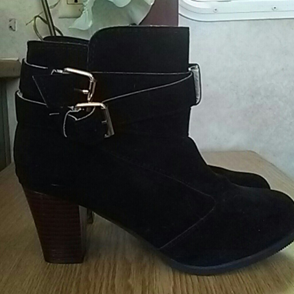Black Suade Boots