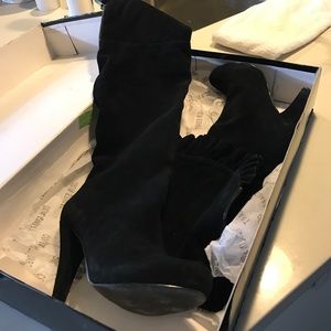 Colin Stuart suede OTK boots