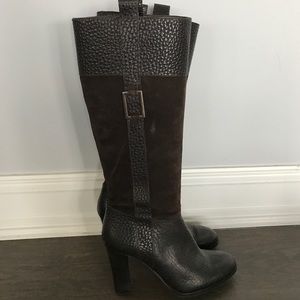 Banana Republic brown leather and suede boots Banana Republic brown leather and suede boots