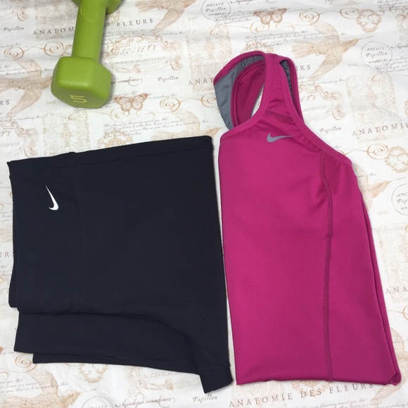 Nike Other - Nike Tank & Shorts Fitness Bundle Pink