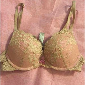 VS dream angels nude lace push-up bra