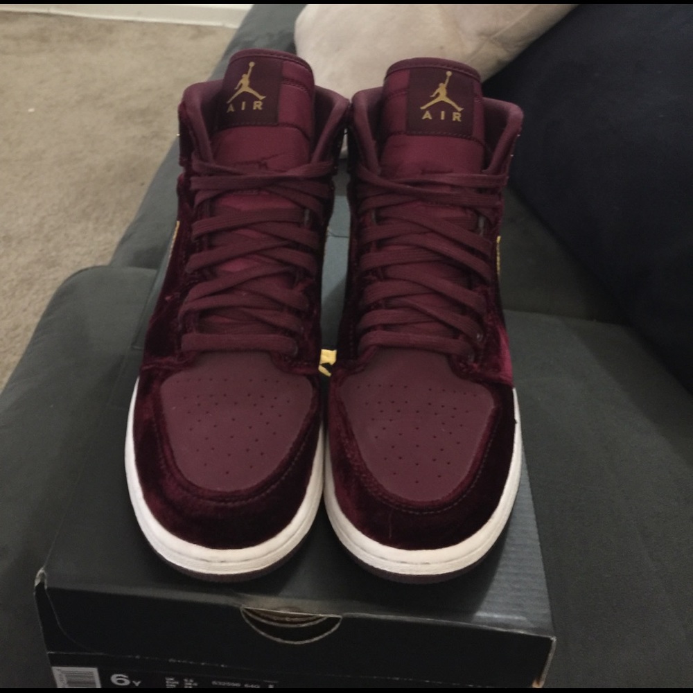Velvet Jordan 1's
