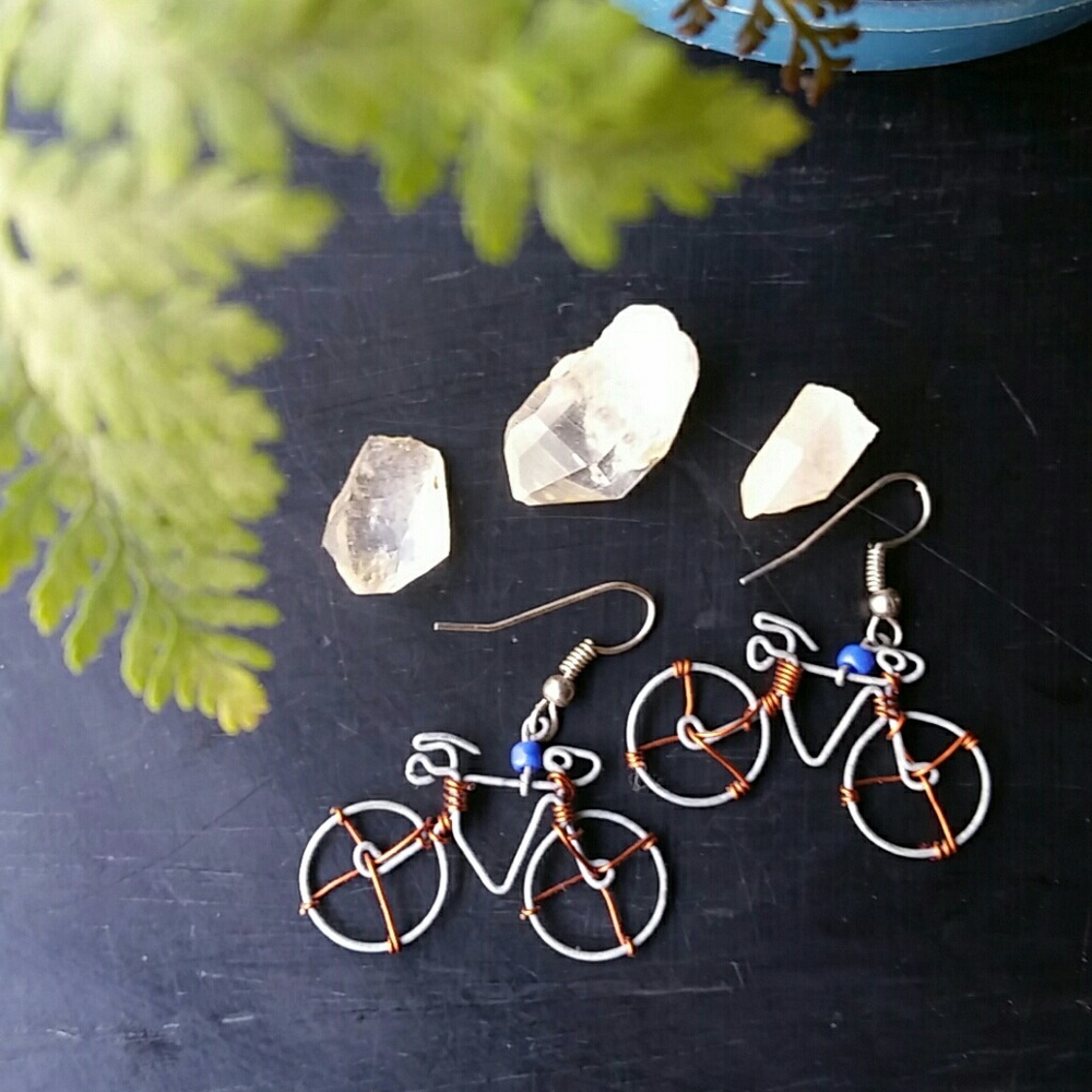 Fair Trade Recycled Bicycle Earrings