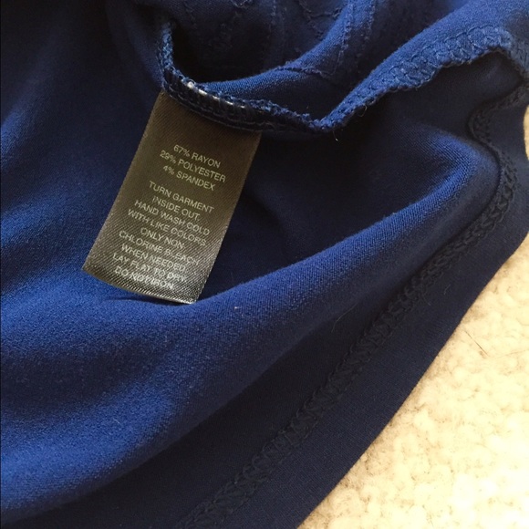 WHBM lovely sequin blue top blouse M - Picture 6 of 6