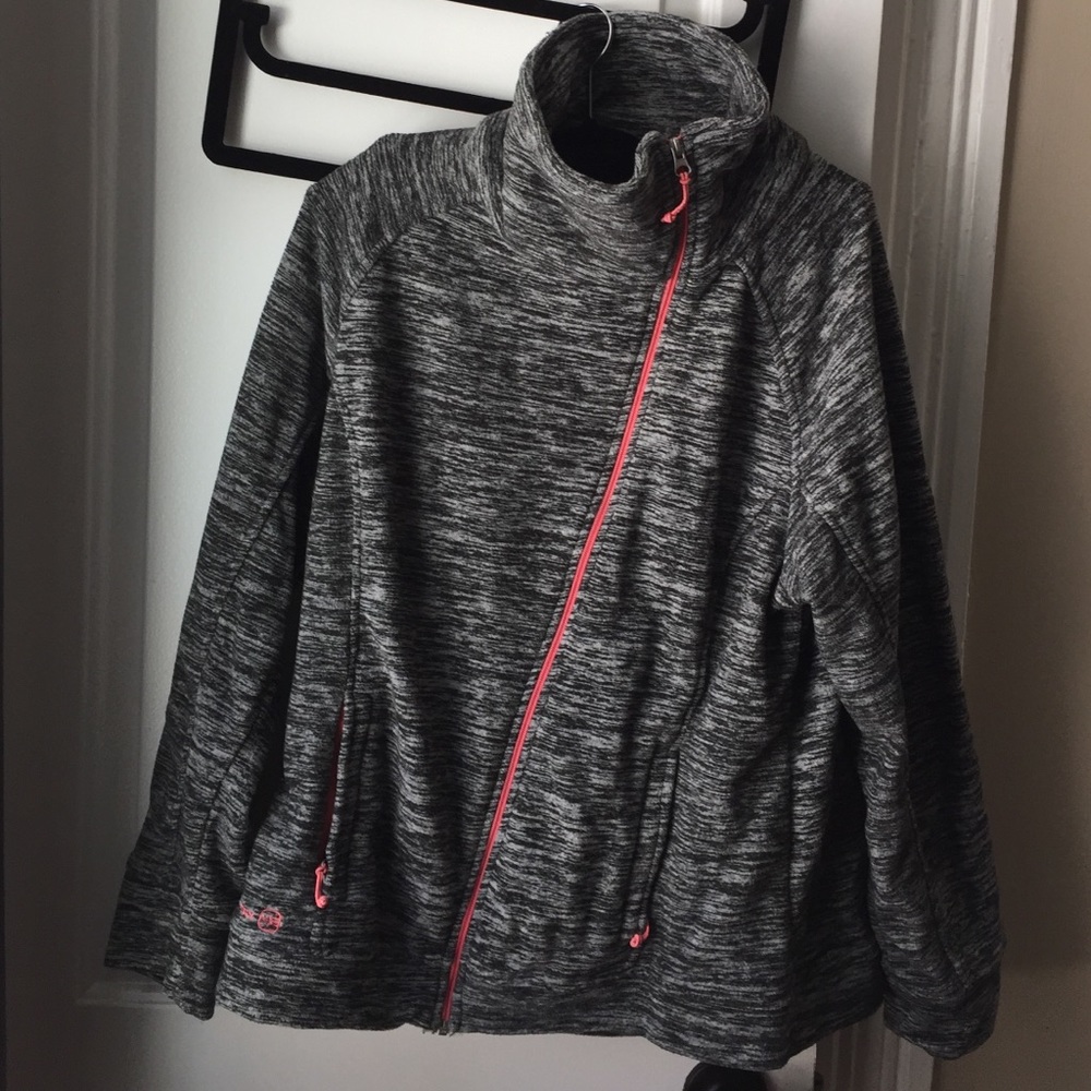 XL fleece asymmetric zip by free country