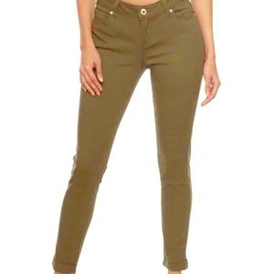 Olive Green Skinny Jeans-SOLD