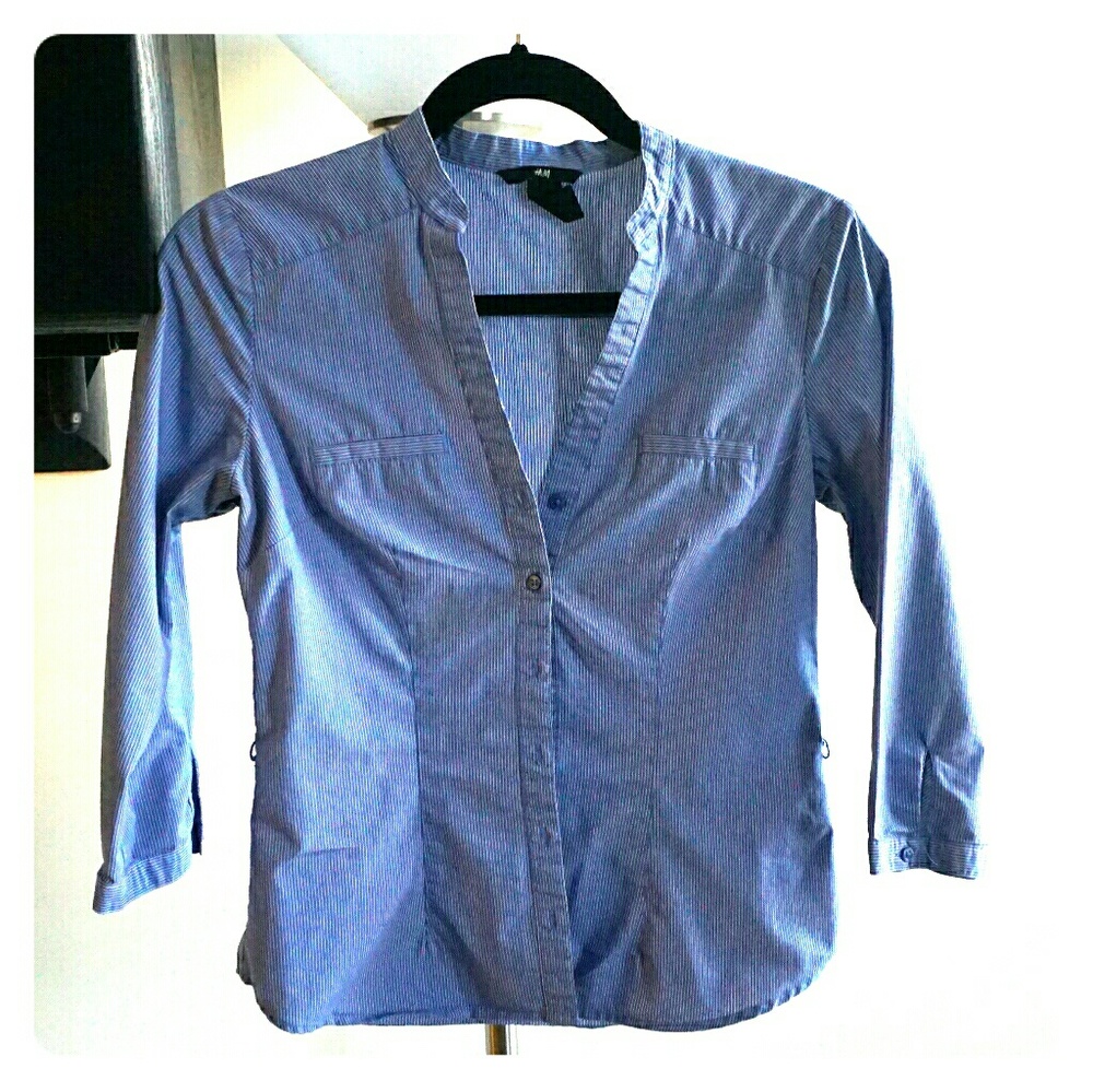 H&M Blue Buttondown