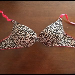 Cheetah print 32B bra PINK