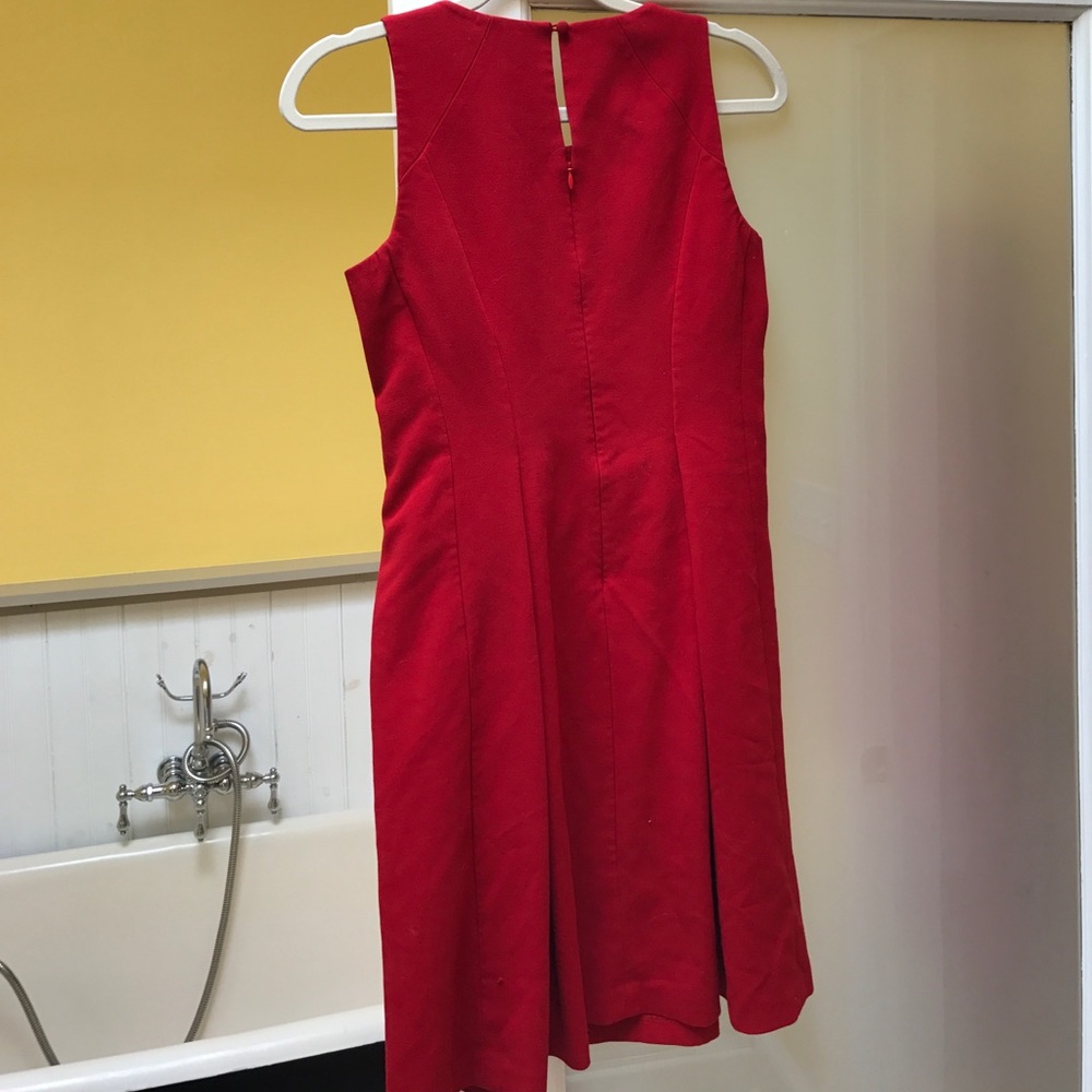 Ann Taylor Loft Sleeveless A-Line Dress Size 2 Red - Picture 2 of 5