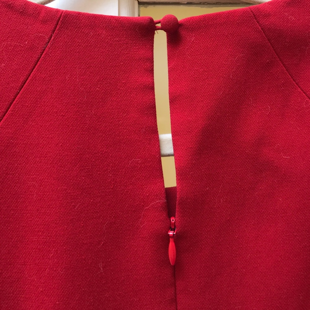 Ann Taylor Loft Sleeveless A-Line Dress Size 2 Red - Picture 3 of 5