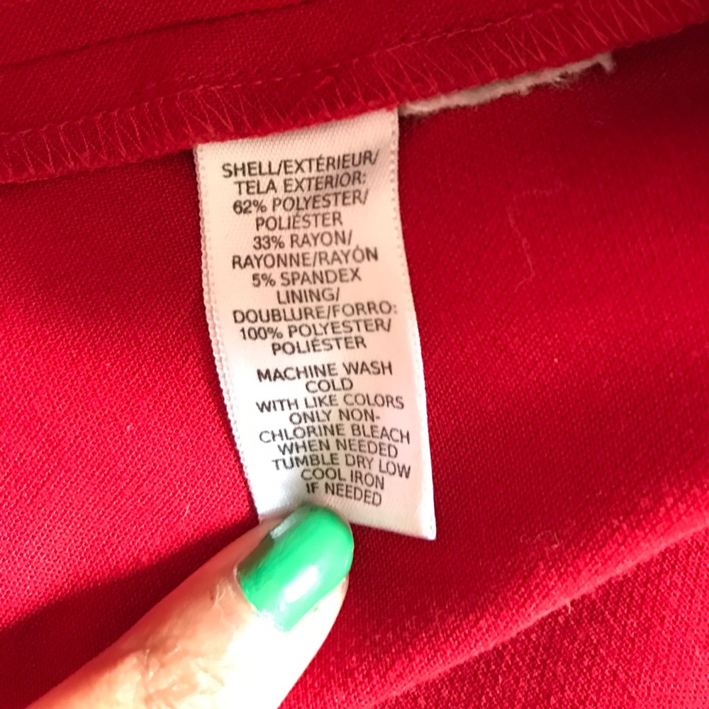 Ann Taylor Loft Sleeveless A-Line Dress Size 2 Red - Picture 5 of 5
