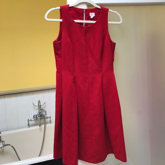 LOFT Dresses & Skirts - Ann Taylor Loft Sleeveless A-Line Dress Size 2 Red