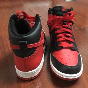 Red and black Nike