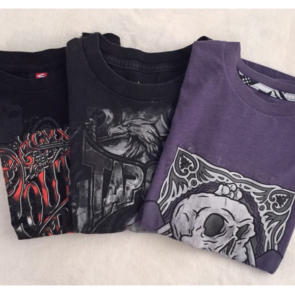 Other - Set of 3 Boys Graphic Short Sleeve Tees. Size 8