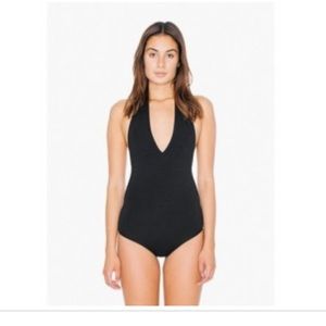 American apparel spandex jersey halter one piece