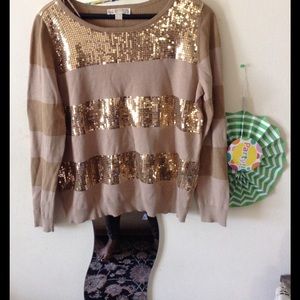 Michael Kors sequins top xl