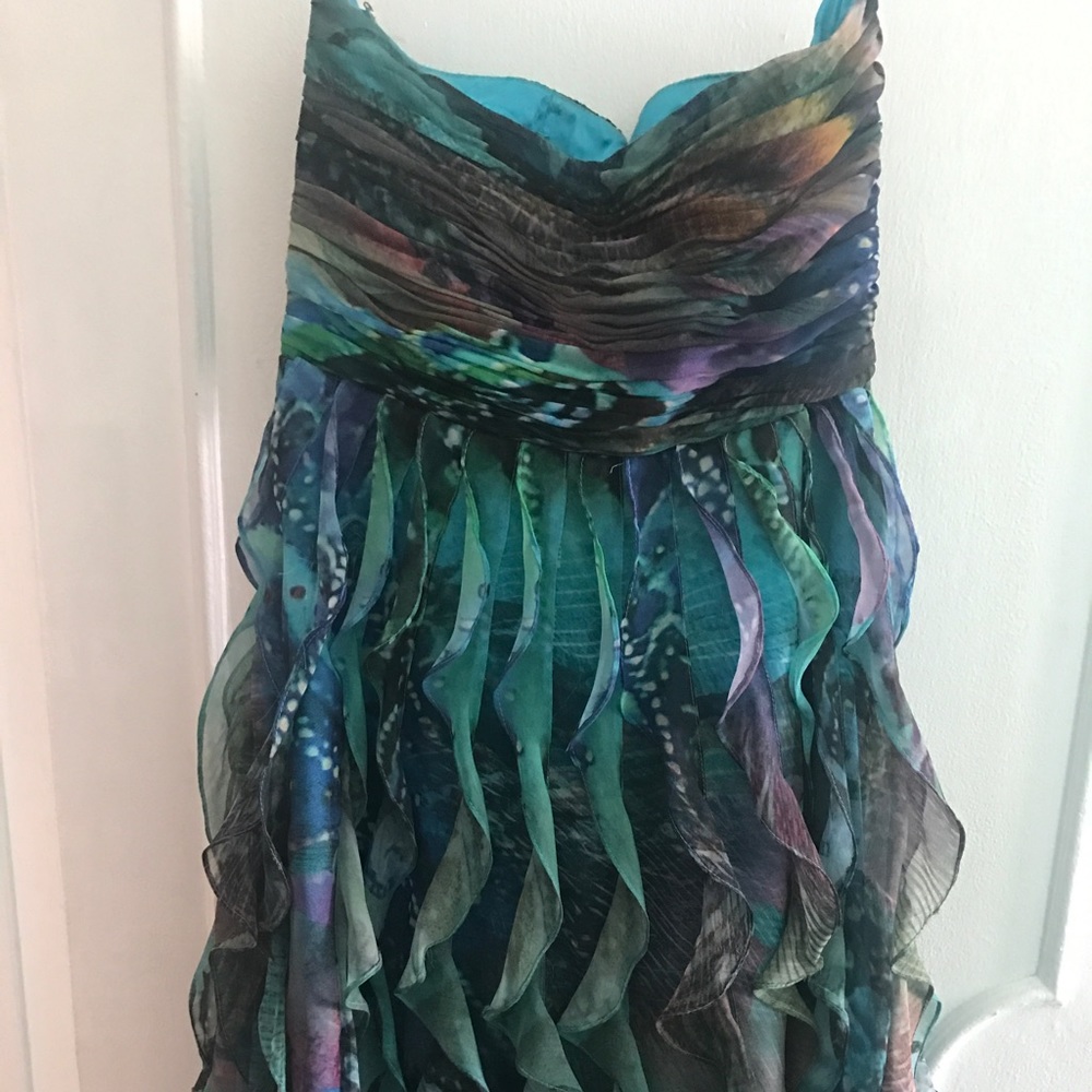 Strapless multicolored dress - Picture 3 of 3