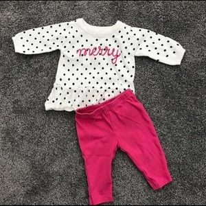 Carter's two piece baby girl set