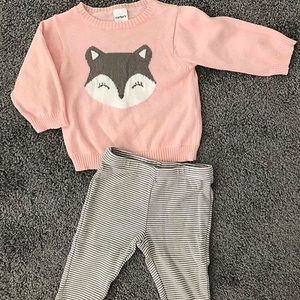 Carter's two piece baby girl set