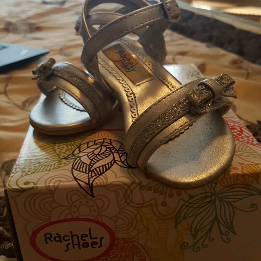 Silver toddler sandal