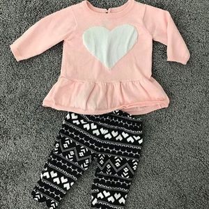 Carter's two piece baby girl set