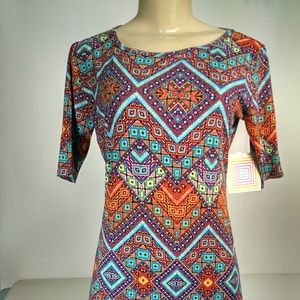 LulaRoe Julia Geometrical Dress Size S
