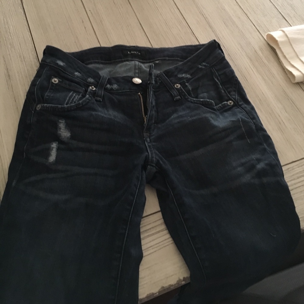Distressed Bebe jeans