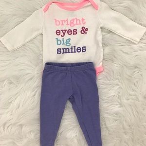 Carter's two piece baby girl set