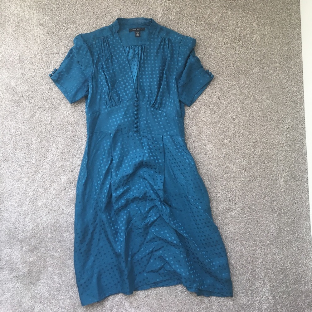 Banana Republic Silk Blue Dress size 2p