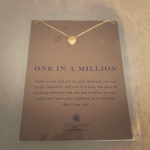 NWT Dogeared Silver Dollar Necklace