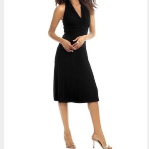 Evan Picone Halter Dress with Ruffle