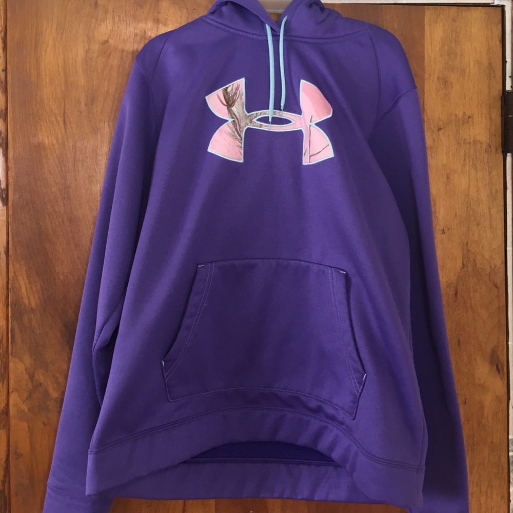 Purple under armor hoodie