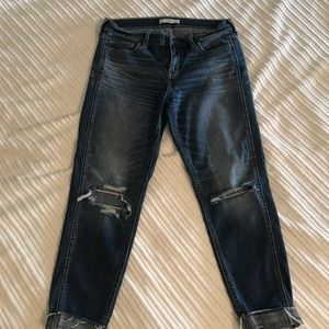 A&F Distressed Boyfriend